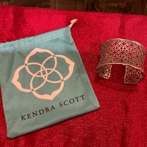 KENDRA SCOTT AUTHENTIC CANDICE CUFF BRACELET SILVER